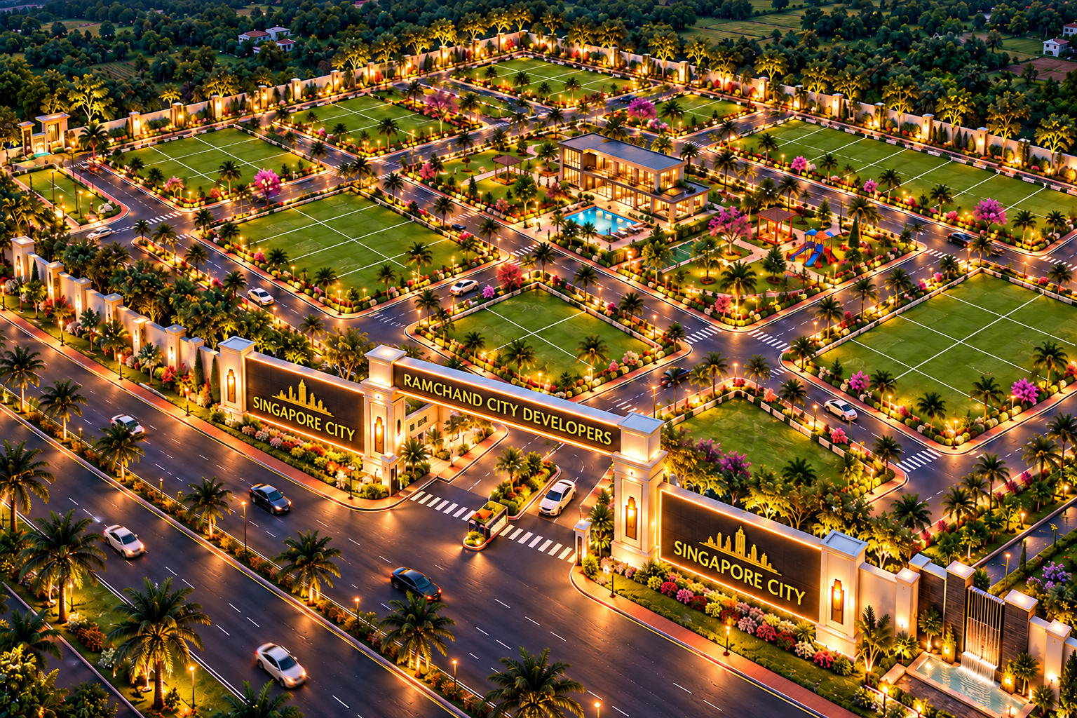 Singapore City residential layout